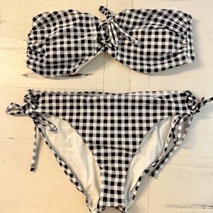 Black/White checked bikini